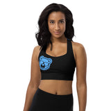 258 - NUCKLE UP bLUE - Longline Sports & Chill bra