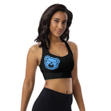 258 - NUCKLE UP bLUE - Longline Sports & Chill bra